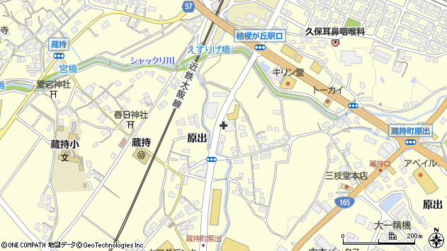 〒518-0752 三重県名張市蔵持町原出の地図
