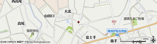 愛知県田原市南神戸町南町周辺の地図