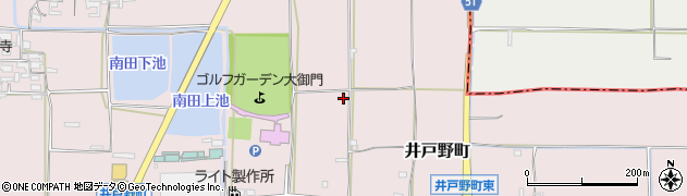 奈良県大和郡山市井戸野町283周辺の地図