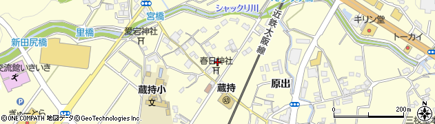 蔵持春日神社周辺の地図