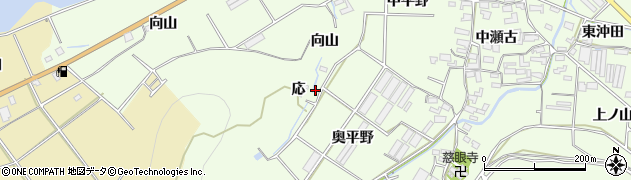 愛知県田原市石神町（応）周辺の地図