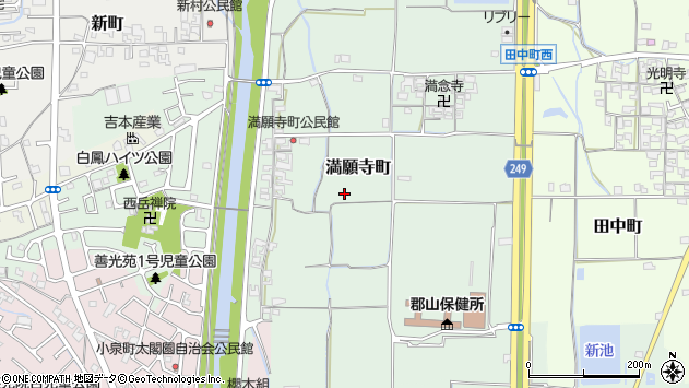 〒639-1041 奈良県大和郡山市満願寺町の地図