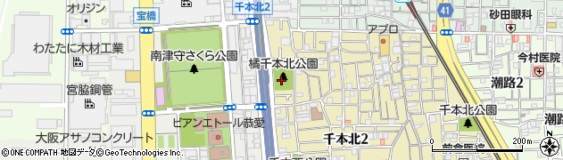 橘千本北公園周辺の地図