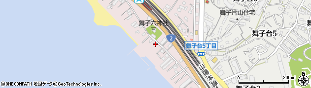 舞子石井造園周辺の地図