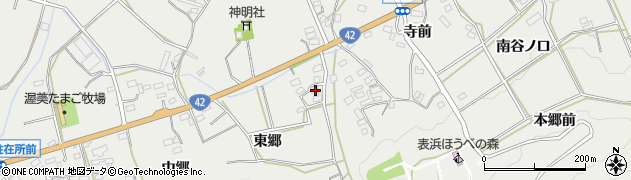愛知県田原市南神戸町南中島83周辺の地図