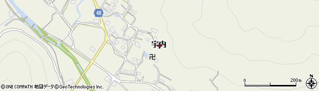 岡山県小田郡矢掛町宇内周辺の地図