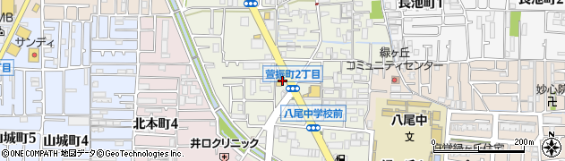 セブンイレブン八尾萱振町３丁目店周辺の地図