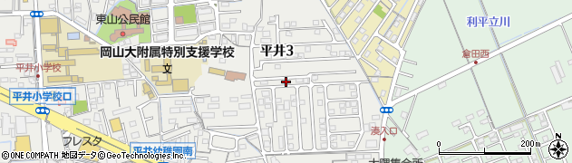 岡山県岡山市中区平井3丁目1012周辺の地図