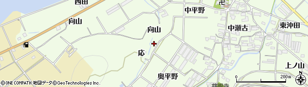 愛知県田原市石神町向山123周辺の地図