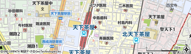 ローソン天下茶屋駅前店周辺の地図