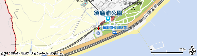 須磨海浜公園・須磨浦公園周辺の地図