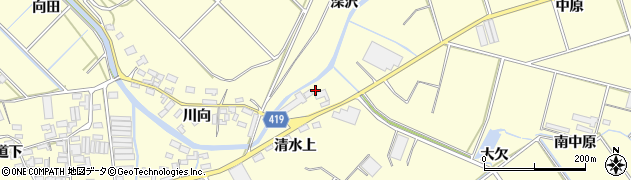 愛知県田原市八王子町深沢17周辺の地図