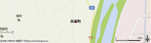 島根県益田市虫追町周辺の地図