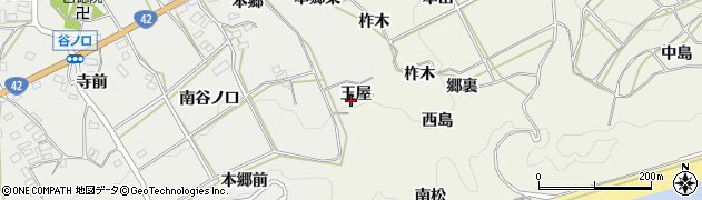 愛知県田原市南神戸町（玉屋）周辺の地図