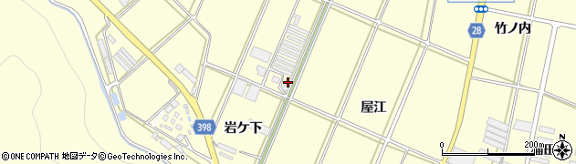 愛知県田原市高松町岩ケ下周辺の地図