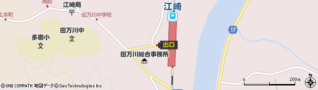 江崎駅前周辺の地図