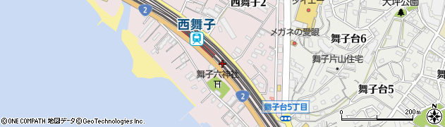 西舞子駅周辺の地図