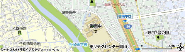 岡山市立御南中学校周辺の地図
