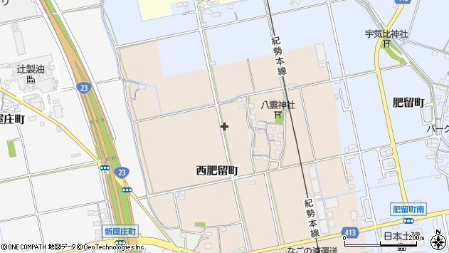 〒515-2106 三重県松阪市西肥留町の地図