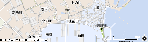 愛知県田原市向山町上前田27周辺の地図