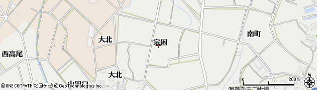 愛知県田原市南神戸町宗困周辺の地図