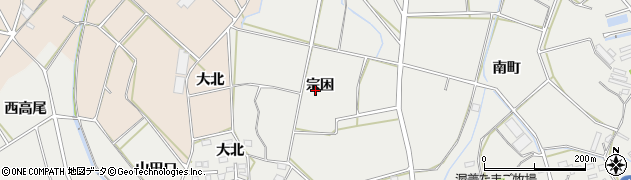 愛知県田原市南神戸町（宗困）周辺の地図