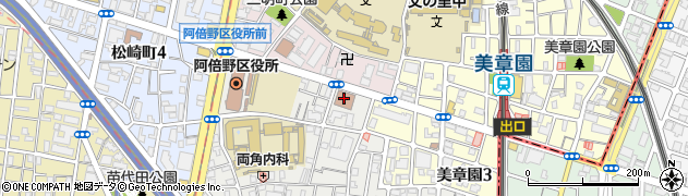 ハローワーク阿倍野周辺の地図