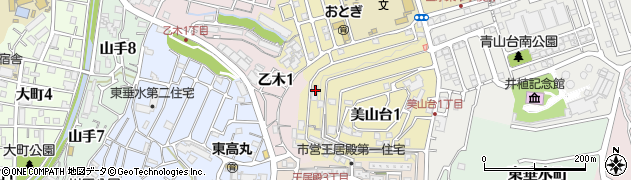 乙木地域福祉センター周辺の地図