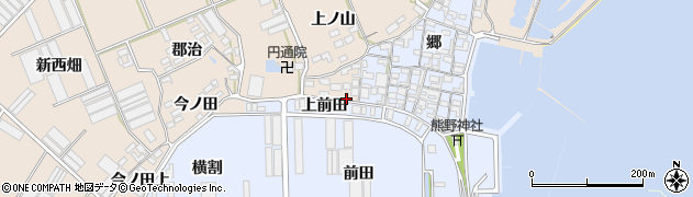 愛知県田原市福江町本構6周辺の地図
