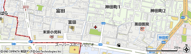 岡山県岡山市北区富田512周辺の地図