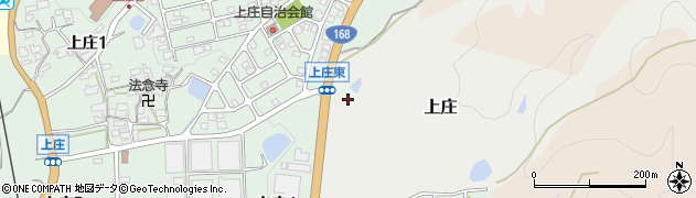 奈良県平群町（生駒郡）上庄周辺の地図