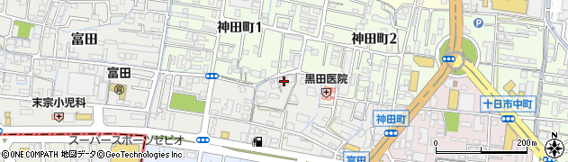 岡山県岡山市北区富田133周辺の地図