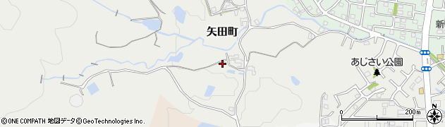 奈良県大和郡山市矢田町5951周辺の地図