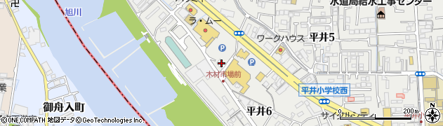 株式会社リックコーポレーション　タイム平井店酒市場チャオ周辺の地図