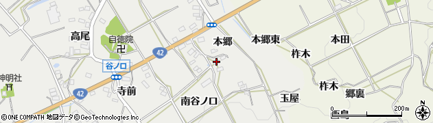 愛知県田原市南神戸町本郷57周辺の地図