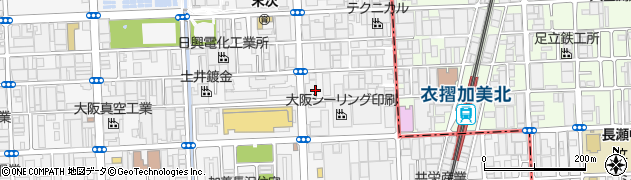 ナニワ磨鋼材株式会社周辺の地図