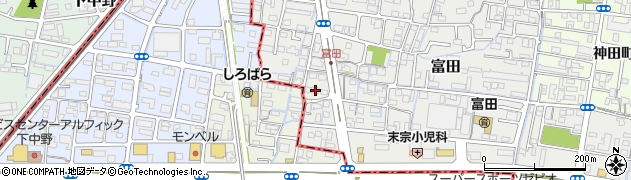 岡山県岡山市北区富田26周辺の地図