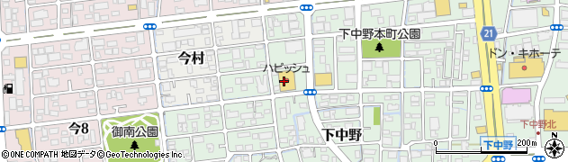 天満屋ハピーズ　下中野店周辺の地図