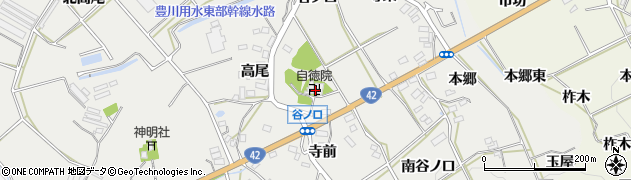 愛知県田原市南神戸町高畑周辺の地図
