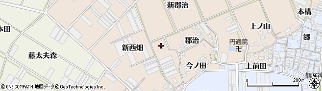 愛知県田原市福江町新西畑67周辺の地図
