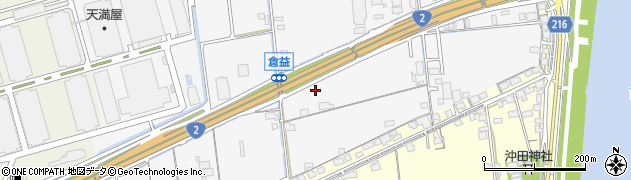 岡山県岡山市中区倉益349周辺の地図