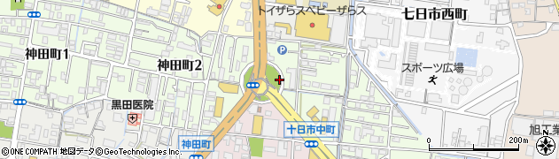 岡山県岡山市北区十日市中町1周辺の地図