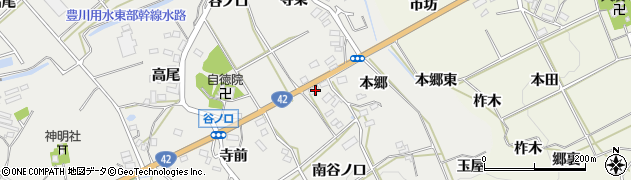 愛知県田原市南神戸町本郷周辺の地図