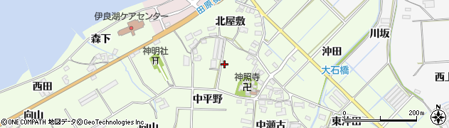 愛知県田原市石神町周辺の地図