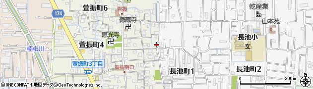 大阪府八尾市萱振町5丁目106周辺の地図