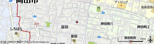 岡山県岡山市北区富田272周辺の地図