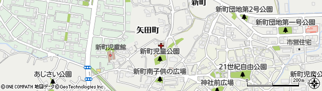 新町ふれあいセンター周辺の地図