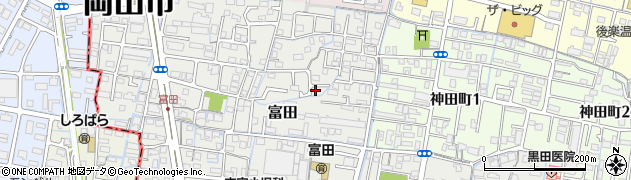 岡山県岡山市北区富田290周辺の地図