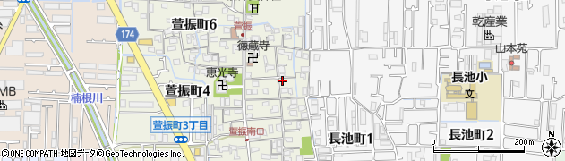 大阪府八尾市萱振町5丁目112周辺の地図
