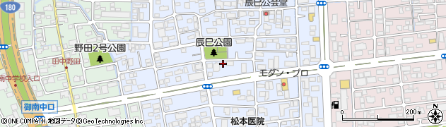 岡山県岡山市北区辰巳周辺の地図